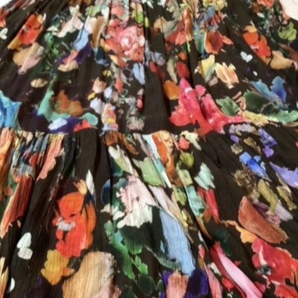 Soft Surroundings Rosalie Tiered Maxi Dress Sz M Floral GORGEOUS - Picture 3 of 8